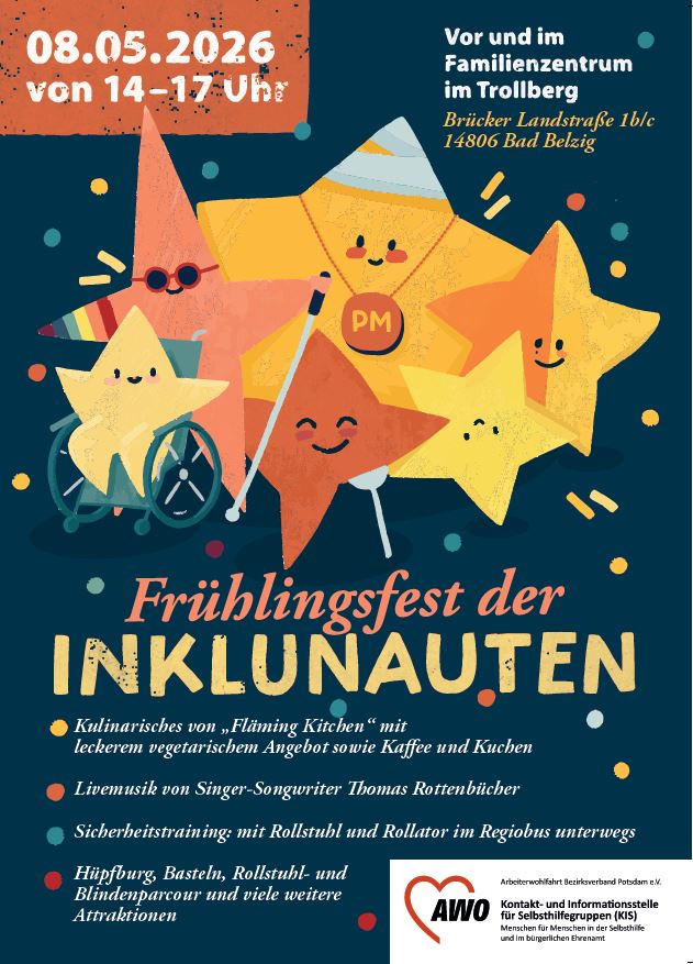 Auf dem Plakat sind verschiedene Sterne mit Beeinträchtigung zu erkennen.